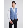 imageHISDERN Mens Suit Vest Business Casual Dress Waistcoat Vest Solid Color Formal Wedding Vests for Suits or TuxedoC1light Blue