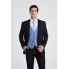 imageHISDERN Mens Suit Vest Business Casual Dress Waistcoat Vest Solid Color Formal Wedding Vests for Suits or TuxedoC1light Blue