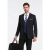 imageHISDERN Mens Suit Vest Business Casual Dress Waistcoat Vest Solid Color Formal Wedding Vests for Suits or TuxedoC2navy Blue