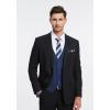 imageHISDERN Mens Suit Vest Business Casual Dress Waistcoat Vest Solid Color Formal Wedding Vests for Suits or TuxedoC2navy Blue