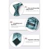 imageHISDERN Mens Tie Set Stripe Plaid Ties with Pocket Square Cufflinks Formal Business Silk Necktie Handkerchief for MenBlue 2
