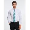 imageHISDERN Mens Tie Set Stripe Plaid Ties with Pocket Square Cufflinks Formal Business Silk Necktie Handkerchief for MenBlue 2