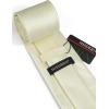 imageHISDERN Mens Tie Set Stripe Plaid Ties with Pocket Square Cufflinks Formal Business Silk Necktie Handkerchief for MenChampagne