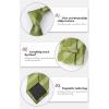 imageHISDERN Mens Tie Set Stripe Plaid Ties with Pocket Square Cufflinks Formal Business Silk Necktie Handkerchief for MenGreen 1