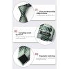 imageHISDERN Mens Tie Set Stripe Plaid Ties with Pocket Square Cufflinks Formal Business Silk Necktie Handkerchief for MenGreen