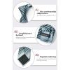 imageHISDERN Mens Tie Set Stripe Plaid Ties with Pocket Square Cufflinks Formal Business Silk Necktie Handkerchief for MenGrey