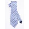 imageHISDERN Mens Tie Set Stripe Plaid Ties with Pocket Square Cufflinks Formal Business Silk Necktie Handkerchief for MenPurple 1