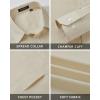 imageHISDERN Mens Dress Shirt and Tie Handkerchief Set Classic Long Sleeve Shirts Matching Ties Formal Button Down ShirtsBeigeBrown