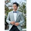 imageHISDERN Bow Ties for Men Paisley Floral Pretied Bowtie Pocket Square Set Mens Formal Bow Ties Wedding PartyAblue 2