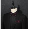 imageHISDERN Bow Ties for Men Paisley Floral Pretied Bowtie Pocket Square Set Mens Formal Bow Ties Wedding PartyBblack2