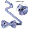 imageHISDERN Bow Ties for Men Paisley Floral Pretied Bowtie Pocket Square Set Mens Formal Bow Ties Wedding PartyCbrown 2