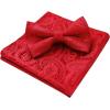 imageHISDERN Bow Ties for Men Paisley Floral Pretied Bowtie Pocket Square Set Mens Formal Bow Ties Wedding PartyCred 8