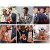 imageHISDERN Bow Ties for Men Paisley Floral Pretied Bowtie Pocket Square Set Mens Formal Bow Ties Wedding PartyDblack3