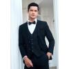 imageHISDERN Bow Ties for Men Paisley Floral Pretied Bowtie Pocket Square Set Mens Formal Bow Ties Wedding PartyDblack3