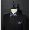 imageHISDERN Bow Ties for Men Paisley Floral Pretied Bowtie Pocket Square Set Mens Formal Bow Ties Wedding PartyDpurple 3
