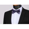 imageHISDERN Bow Ties for Men Paisley Floral Pretied Bowtie Pocket Square Set Mens Formal Bow Ties Wedding PartyDpurple 6