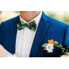 imageHISDERN Bow Ties for Men Paisley Floral Pretied Bowtie Pocket Square Set Mens Formal Bow Ties Wedding PartyGgreen 4