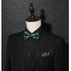 imageHISDERN Bow Ties for Men Paisley Floral Pretied Bowtie Pocket Square Set Mens Formal Bow Ties Wedding PartyGgreen 4