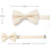 imageHISDERN Bow Ties for Men Paisley Floral Pretied Bowtie Pocket Square Set Mens Formal Bow Ties Wedding PartyGkhaki