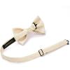 imageHISDERN Bow Ties for Men Paisley Floral Pretied Bowtie Pocket Square Set Mens Formal Bow Ties Wedding PartyGkhaki