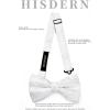 imageHISDERN Bow Ties for Men Paisley Floral Pretied Bowtie Pocket Square Set Mens Formal Bow Ties Wedding PartyHwhite