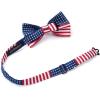 imageHISDERN Bow Ties for Men Paisley Floral Pretied Bowtie Pocket Square Set Mens Formal Bow Ties Wedding PartyNavy  Red