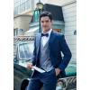 imageHISDERN Bow Ties for Men Paisley Floral Pretied Bowtie Pocket Square Set Mens Formal Bow Ties Wedding PartyRoyal Blue12