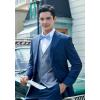 imageHISDERN Bow Ties for Men Paisley Floral Pretied Bowtie Pocket Square Set Mens Formal Bow Ties Wedding PartySky Blue