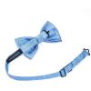 imageHISDERN Bow Ties for Men Paisley Floral Pretied Bowtie Pocket Square Set Mens Formal Bow Ties Wedding PartySky Blue