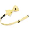 imageHISDERN Bow Ties for Men Paisley Floral Pretied Bowtie Pocket Square Set Mens Formal Bow Ties Wedding PartyYellow