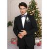 imageHISDERN Christmas Mens Bow Ties Set Holiday Festival Bow Tie and Pocket Square Set with Gift Box Bow Ties for Men Pretied05blue  White  Red