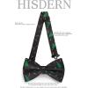 imageHISDERN Christmas Mens Bow Ties Set Holiday Festival Bow Tie and Pocket Square Set with Gift Box Bow Ties for Men Pretied09black Christmas Tree