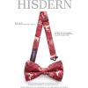 imageHISDERN Christmas Mens Bow Ties Set Holiday Festival Bow Tie and Pocket Square Set with Gift Box Bow Ties for Men Pretied15burgundy Deer