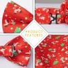 imageHISDERN Christmas Mens Bow Ties Set Holiday Festival Bow Tie and Pocket Square Set with Gift Box Bow Ties for Men Pretied17red