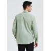 imageHISDERN Mens Dress Shirt Formal Long Sleeve Pleated Button Down Shirt for Men with Pocket for Prom Party WeddingGreen