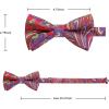 image36 Pack Bow Tie Paisley Plaid Dot PreTie Bow Tie Classic Formal Bow Ties for Men Adjustable Bowtie Tuxedo WeddingB07