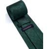 imageHISDERN Mens Tie Set Classic Woven Ties and Pocket Square Cufflinks Set Formal Business Wedding Neckties HandkerchiefBblack  Green