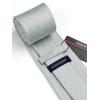 imageHISDERN Mens Tie Set Classic Woven Ties and Pocket Square Cufflinks Set Formal Business Wedding Neckties HandkerchiefCgrey