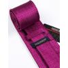 imageHISDERN Mens Tie Set Classic Woven Ties and Pocket Square Cufflinks Set Formal Business Wedding Neckties HandkerchiefD1hot Pink