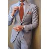 imageHISDERN Mens Tie Set Classic Woven Ties and Pocket Square Cufflinks Set Formal Business Wedding Neckties HandkerchiefD1orange