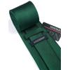 imageHISDERN Mens Tie Set Classic Woven Ties and Pocket Square Cufflinks Set Formal Business Wedding Neckties HandkerchiefDforest Green