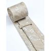 imageHISDERN Mens Tie Set Classic Woven Ties and Pocket Square Cufflinks Set Formal Business Wedding Neckties HandkerchiefEchampagne