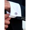 imageHISDERN Mens Tie Set Classic Woven Ties and Pocket Square Cufflinks Set Formal Business Wedding Neckties HandkerchiefEpurple