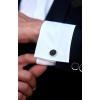 imageHISDERN Ties for Men Stripe Plaid Tie Classic Necktie Pocket Square Cufflinks Set for Formal Wedding Business PartyBlack