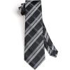 imageHISDERN Ties for Men Stripe Plaid Tie Classic Necktie Pocket Square Cufflinks Set for Formal Wedding Business PartyBlack Plaid