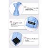 imageHISDERN Ties for Men Stripe Plaid Tie Classic Necktie Pocket Square Cufflinks Set for Formal Wedding Business PartyBlue Plaid