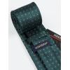 imageHISDERN Ties for Men Stripe Plaid Tie Classic Necktie Pocket Square Cufflinks Set for Formal Wedding Business PartyDark Green