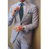 imageHISDERN Ties for Men Stripe Plaid Tie Classic Necktie Pocket Square Cufflinks Set for Formal Wedding Business PartyDark Green