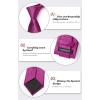 imageHISDERN Ties for Men Stripe Plaid Tie Classic Necktie Pocket Square Cufflinks Set for Formal Wedding Business PartyHot Pink
