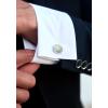 imageHISDERN Ties for Men Stripe Plaid Tie Classic Necktie Pocket Square Cufflinks Set for Formal Wedding Business PartyMorandi Green